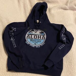 Hawaii Hoodie, Navy Blue
